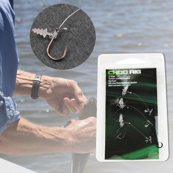 

3pcs/lot fishhooks delicate design carp fishing hook link ready made hair rig tied-up with iron ring hooks