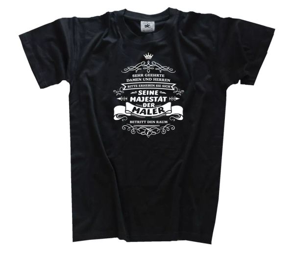 

levy her self its majesty the painter betritt den room t-shirt s-xxxl, White;black