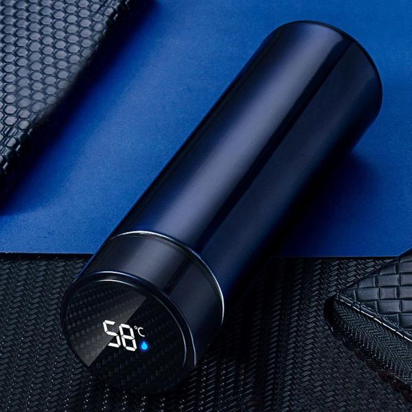 

stainless steel vacuum flask smart kettle lcd screen display temperature convenience mountaineering travel out necessary water bottles