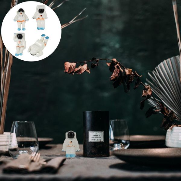 

chopsticks 4 pcs astronaut shaped holder cutlery storage rack rest