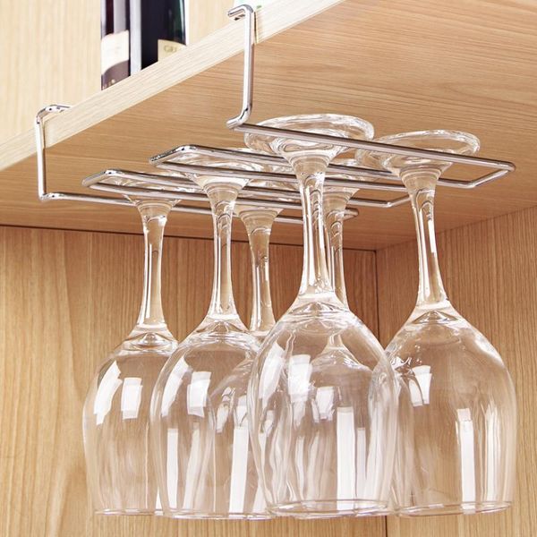 

tablewine racks stainless steel glass rack upside down goblet nail-hanging cup holder wf9111115