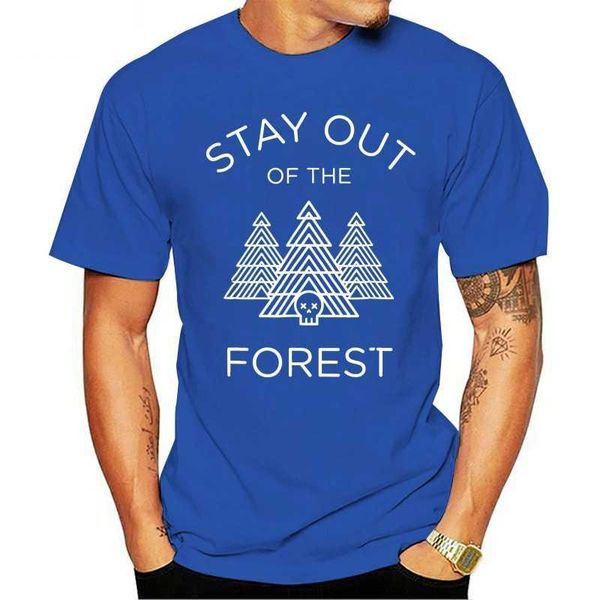 

men's t-shirts moda masculina 2021 t-shirt murderino ficar fora da floresta, White;black