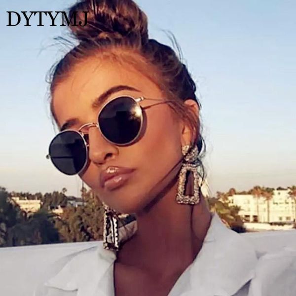 

sunglasses dytymj small round women brand designer retro glasses mirror eyeglasses women/men vintage gafas, White;black