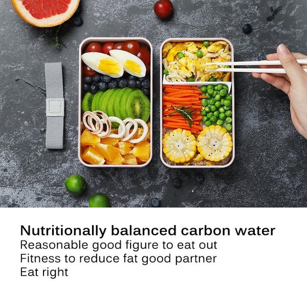 

dinnerware sets portable healthy material lunch box 2 layer bento boxes microwave storage container japanese-style