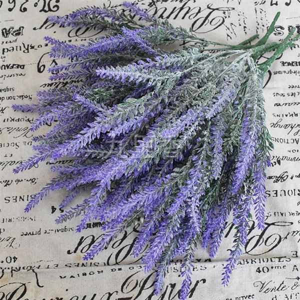 

decorative flowers & wreaths 10pcs simulation lavender plant adornment lifelike plastic leaf pography props diy craft for home decoration