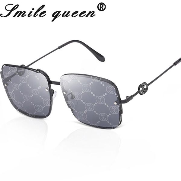 

sunglasses trend square women designer mirror lady sun glasses for gradient shades female uv400, White;black