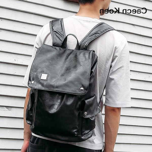 

new men's backpack fashion trend young students' leisure travel bag boys' computer schoolbag