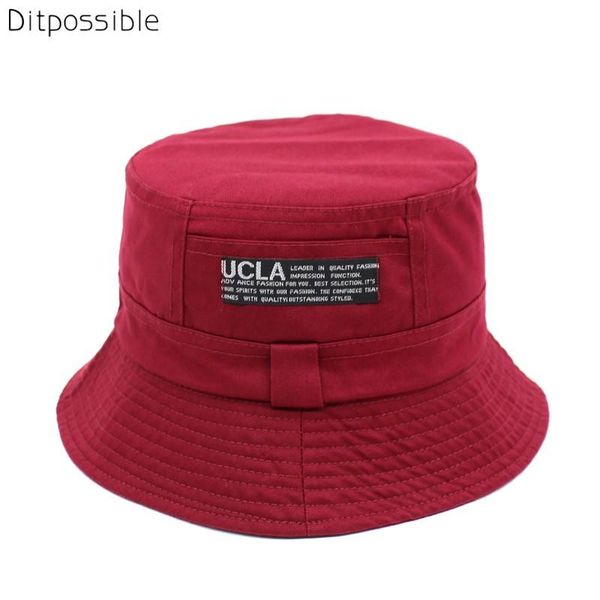 

cloches ditpossible cotton hat letters flat caps men fishing hats women bucket foldable summer sun