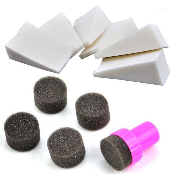 

gradient nail soft sponges simple diy change color sponge creative with stamper polish stamping manicure salon1