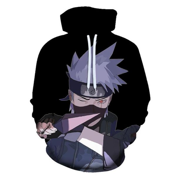 

men's hoodies & sweatshirts 2021 spring and autumn hoodie 3d printing japanese anime brand fashion casual sweatshirt coat, Black