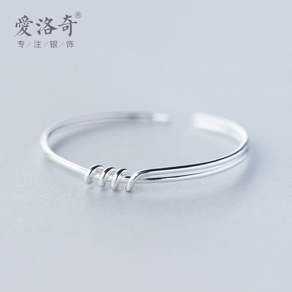 

women's bracelet s925 hansen silver sweet knot bracelet personality double layer knot bracelet jewelry s0857, Black