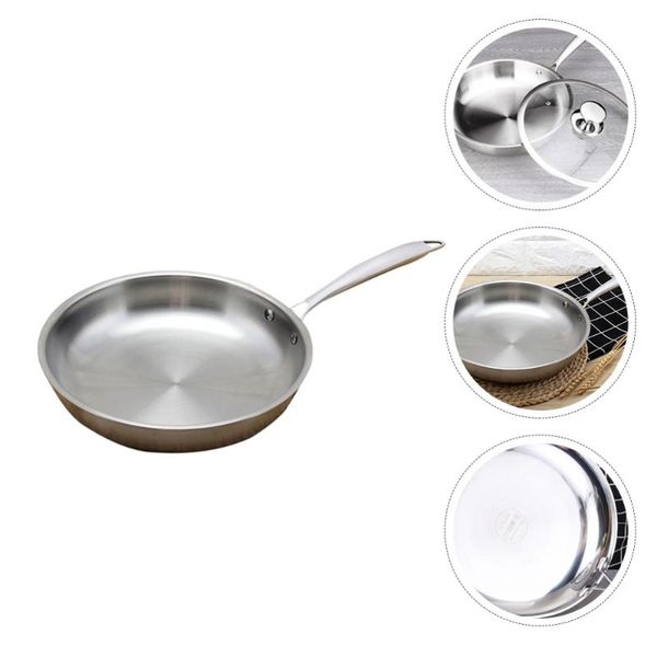 

pans 1 pc non-stick frying pan kitchen stainless steel breakfast cooking