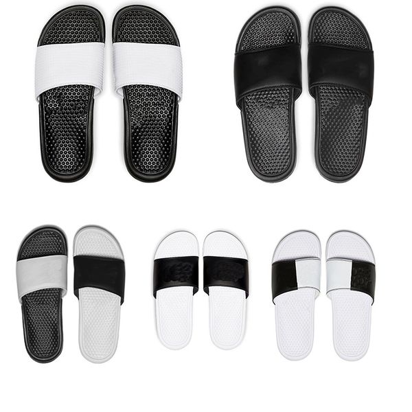 

2021 summer designers women flops slipper fashion genuine leather slides sandals metal chain ladies without box eur 36-45 designerss sh, Black