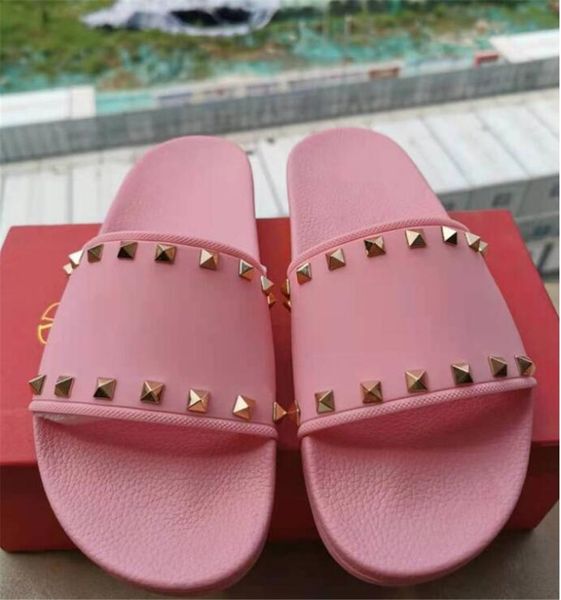 

new men women sandals designers slippers flat slides bottom slipper leather beach shoes sandal transparent jelly flip flops g90227, Black