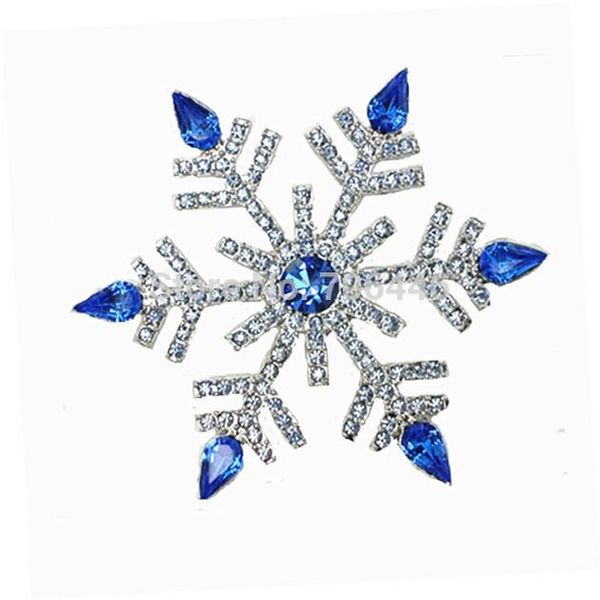 

pins, brooches 2.68" clear rhinestone crystal large snowflake brooch christmas pin gifts, Gray