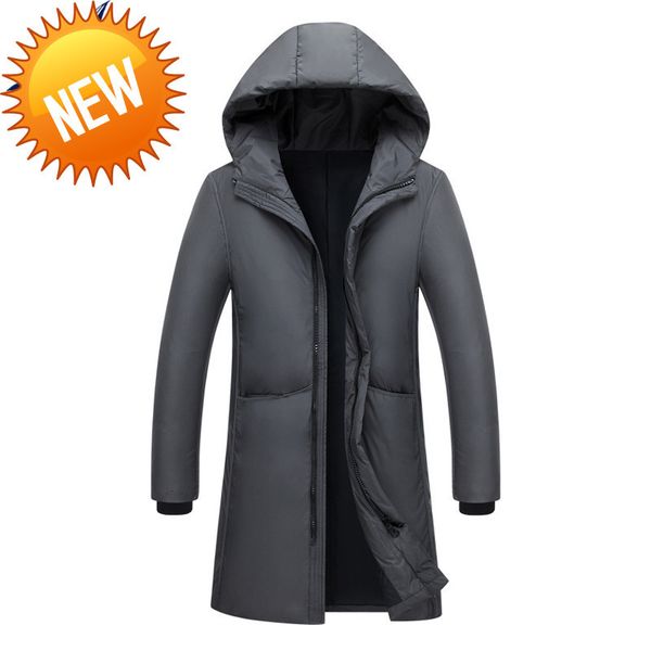 

new arrival tace & shark brand jacket men winter waterproof windproof long down warm white duck russia, Black