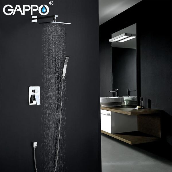 

gappo shower faucets chrome rainfall bathroom concealed shower mixer taps bath rain set bathroom faucet mixer tap armatur