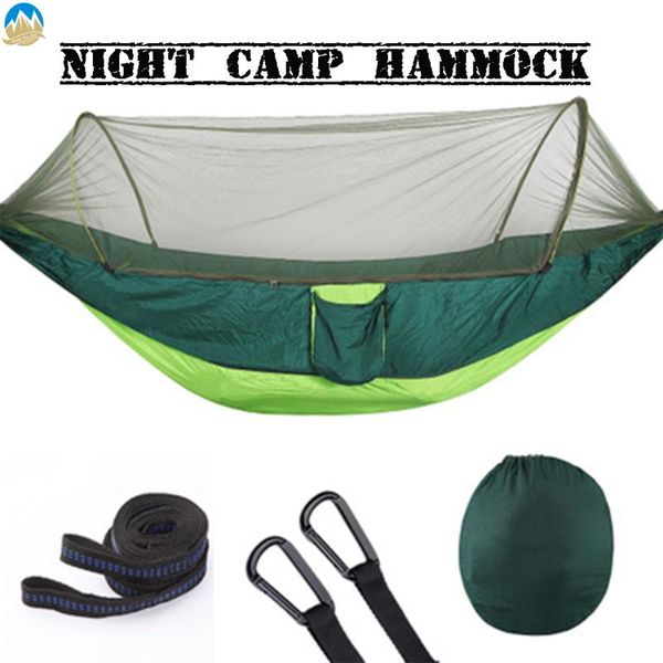 

tents and shelters hammock with mosquito net bug-tent camping survival straps
