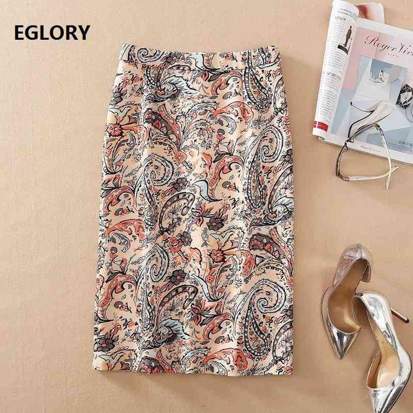 

skirts skirt spring summer fashion skirt women vintage print mid-calf length bodycon pencil skirt clothing ladies, Black