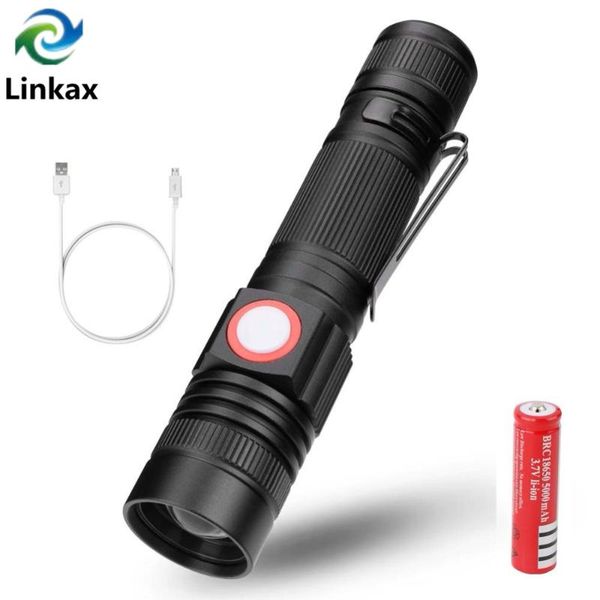 

aluminum waterproof zoomable xpe led torch mini light usb flash lamp torche 18650 rechargeable battery flashlights torches