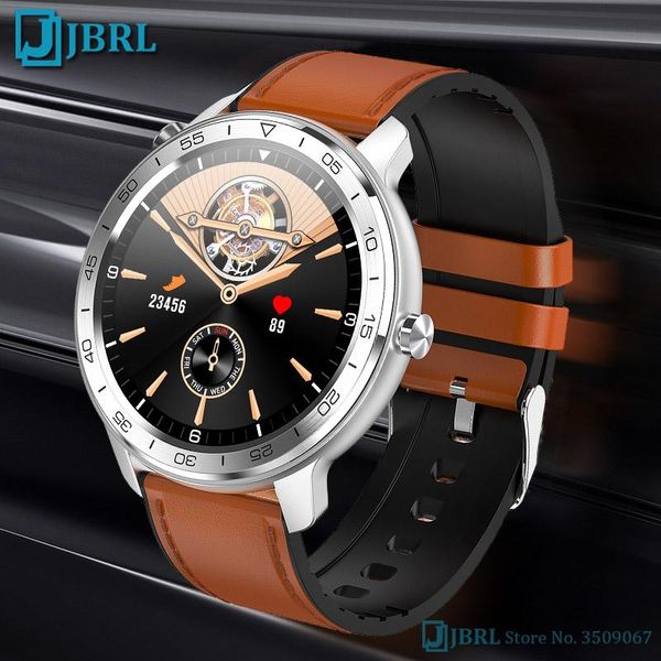 

wristwatches business full touch digital watches men women wristwatch ip68 waterproof clock mens fit watch heart rate android ios, Slivery;brown