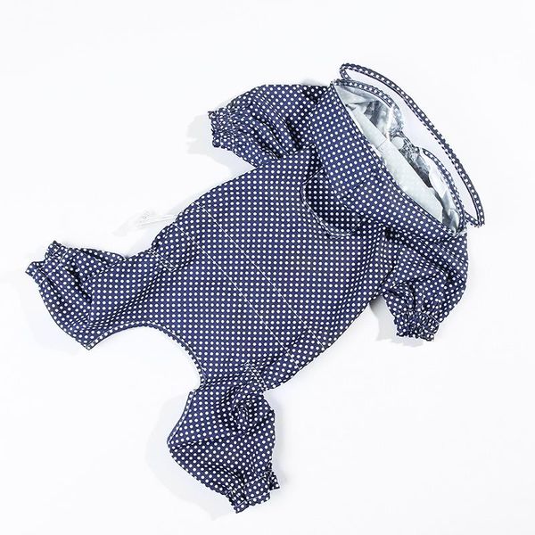 

dog apparel pet clothes hooded raincoats for small medium dogs dot printed rain coat waterproof jackets outdoor breathable