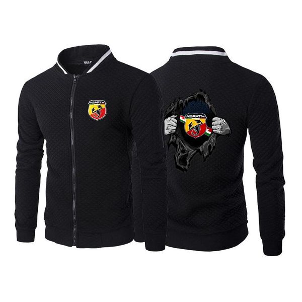 

men's hoodies & sweatshirts 2021 autumn abarth logo comfortable college movement printing splicing hooded latest clothing, Black