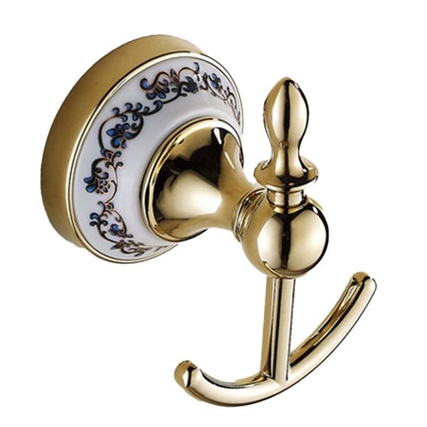 

hooks & rails robe gold plating stainless steel towel hanger wall mount organizer clothes rack bathroom accessory l23