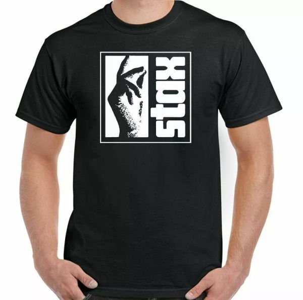 

stax records mens music label t-shirt northern soul isaac hayes otis reading, White;black