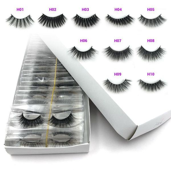 

20/30/50/100pairs handmade mink eyelashes makeup 3d lashes natural false long extension fake eyelash1