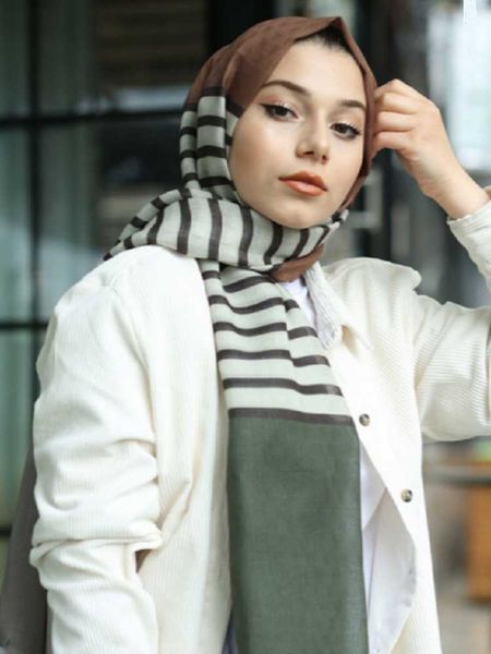 

scarves scarf shawl hijab women cotton 75x190 long four season luxury, Blue;gray