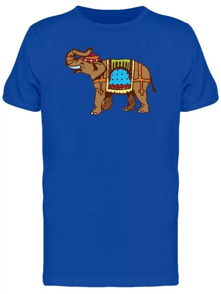 

Indian Ornated Elephant Men's Tee -Image by Shutterstock, White;black