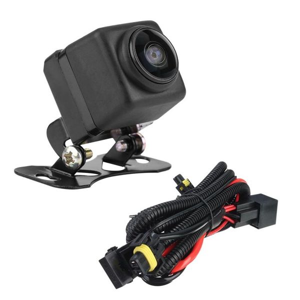

car rear view cameras& parking sensors 1pcs fog light relay harness h11 880 adapter & 1x 180 degree camera large wide-angle front