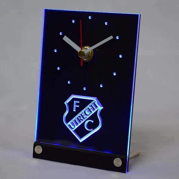 

wall clocks tnc1007 fc utrecht football club eredivisie 3d led table desk clock