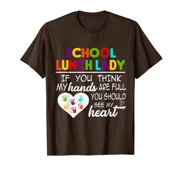 

school lunch lady cute heart appreciation gift, White;black