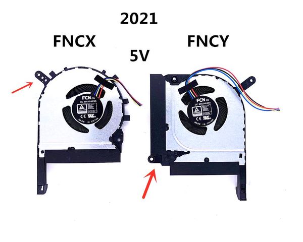 

fans & coolings original lapnotebook cpu/gpu cooling fan for asus strix tuf 2 gaming a15 fa506 fa506q fa506qr a17 fa706 fncx fncy 2021
