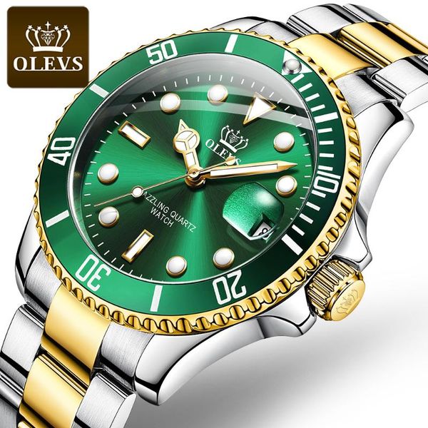 

wristwatches mens watches fashion mechanical quartz waterproof luminous automatic for men watch wrist luxury man atmosphere 2021, Slivery;brown