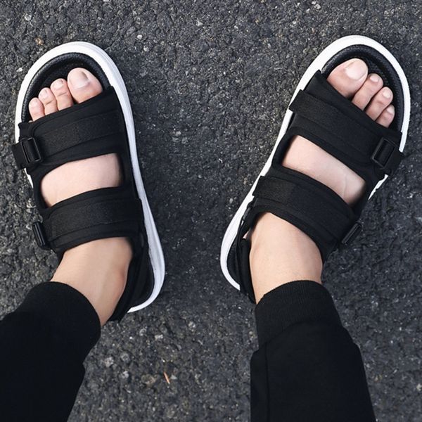 

men's casual sandals slippers breathable and comfortable s17, Black