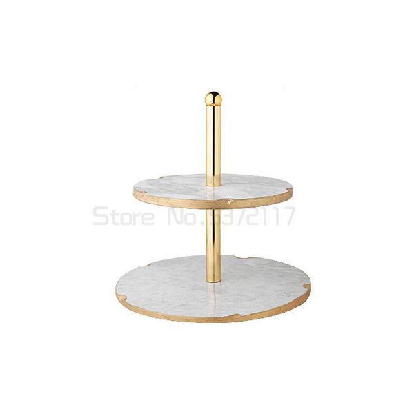 

dishes & plates light luxury cake plate european creative double deck dessert table shelf wedding banquet decoration storage tray