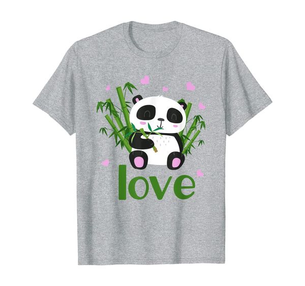 

panda cute bear hearts love gifts t-shirt, White;black