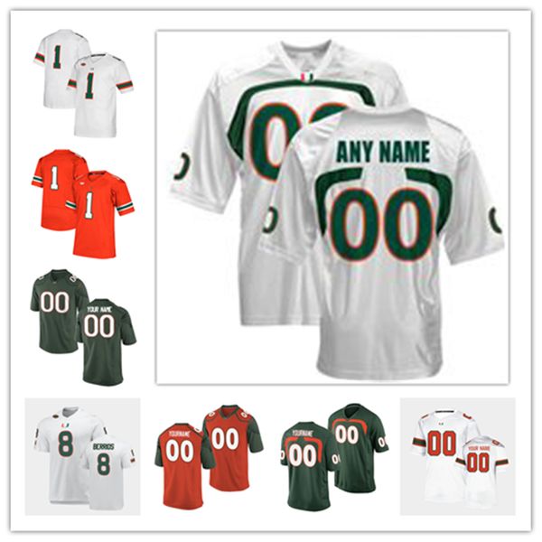 

ncaa miami hurricanes football jersey d'eriq king n'kosi perry jose borregales 9 brevin jor dan quincy roche 15 jaelan phillips 7, Black