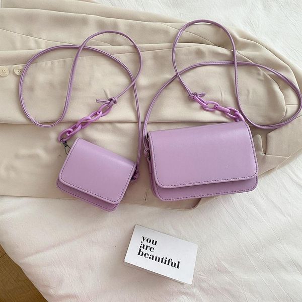 

evening bags fashion chains crossbody bag for women pu leather shoulder mini messenger small flap square lady handbag daily purse