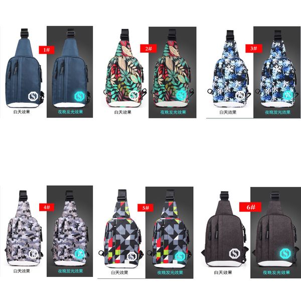 

korean version men's bag trend sports students one shoulder slant across the chest backpack