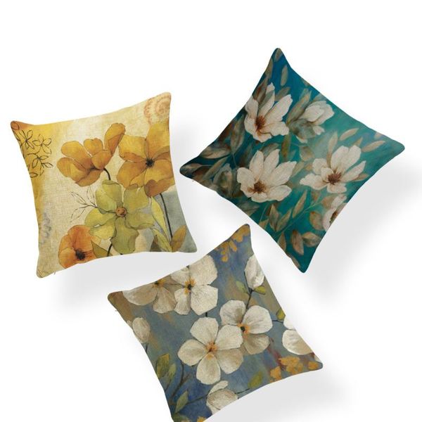 

cushion/decorative pillow beautiful plant cushion set scorpion flower poppies living room bedroom home decoration pillowcase polyester linen