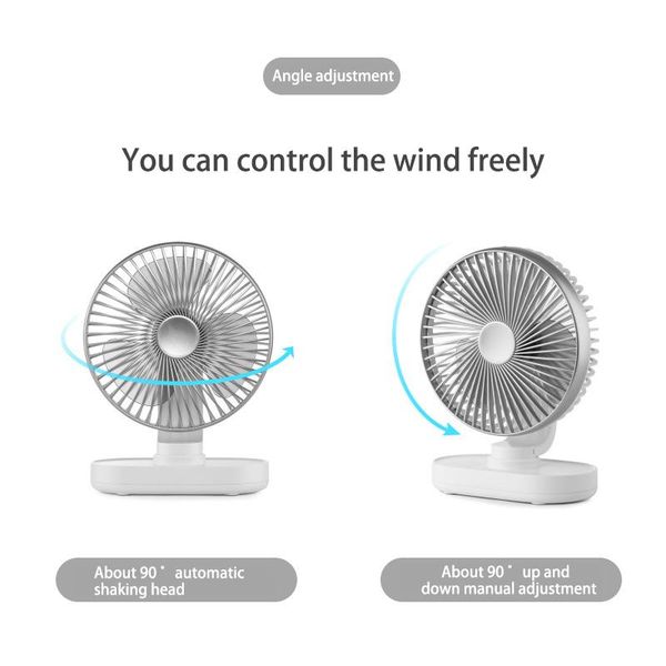 

mini deskfan shake head usb small ventilador rechargeable home office air conditioner mute desk cooler for room electric fans