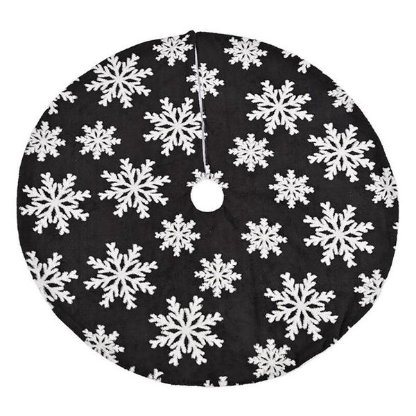

christmas decorations 48 in tree skirts faux fur white plush snowflake mat skirt xmas year party