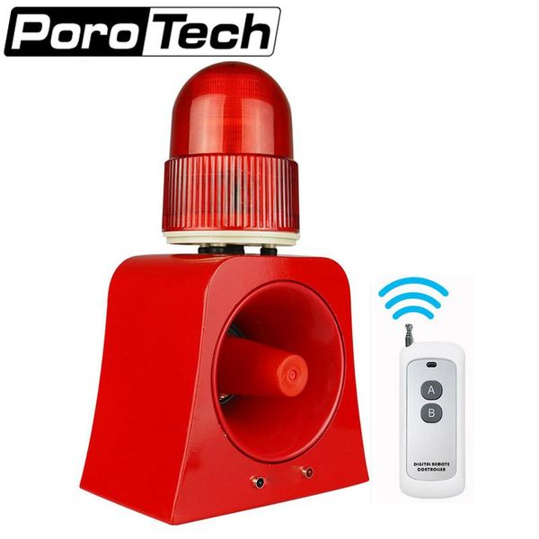 

sf-502 industrial audible and visual alarm device beacon siren sound support 100m wireles remote control systems