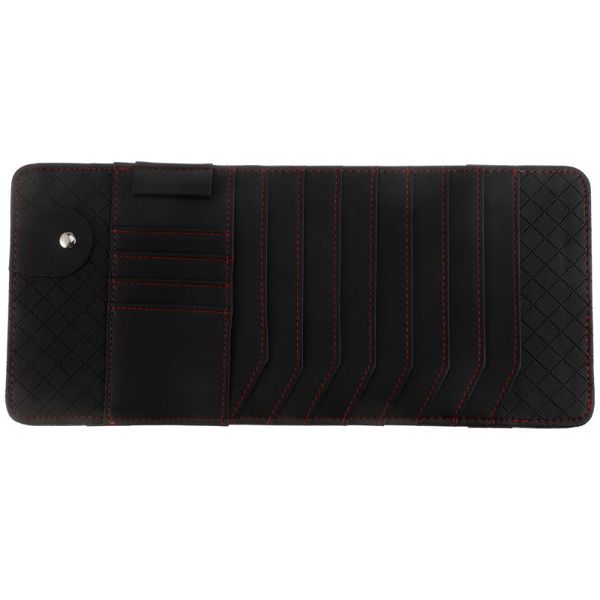 

car organizer case holder vehicle sun visor glasses storage sleeves