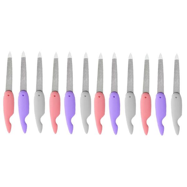 

nail files 12pcs stainless steel fingernails toenails manicure buffer