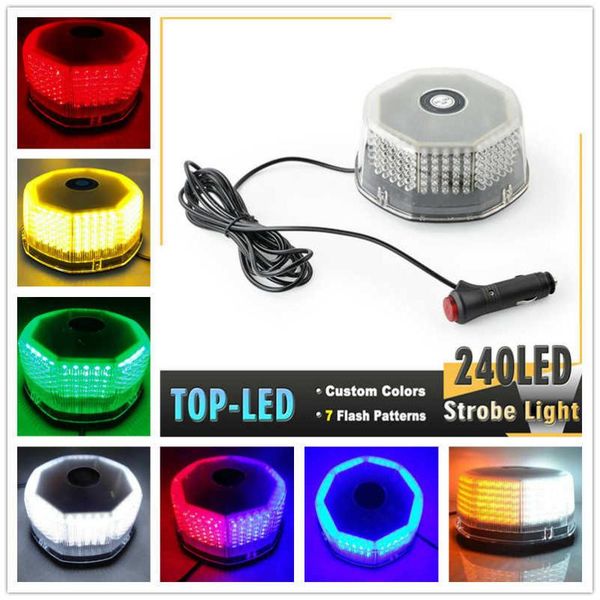 

emergency lights 240led stroboscopes led car strobe flash fso light bar roof 12v